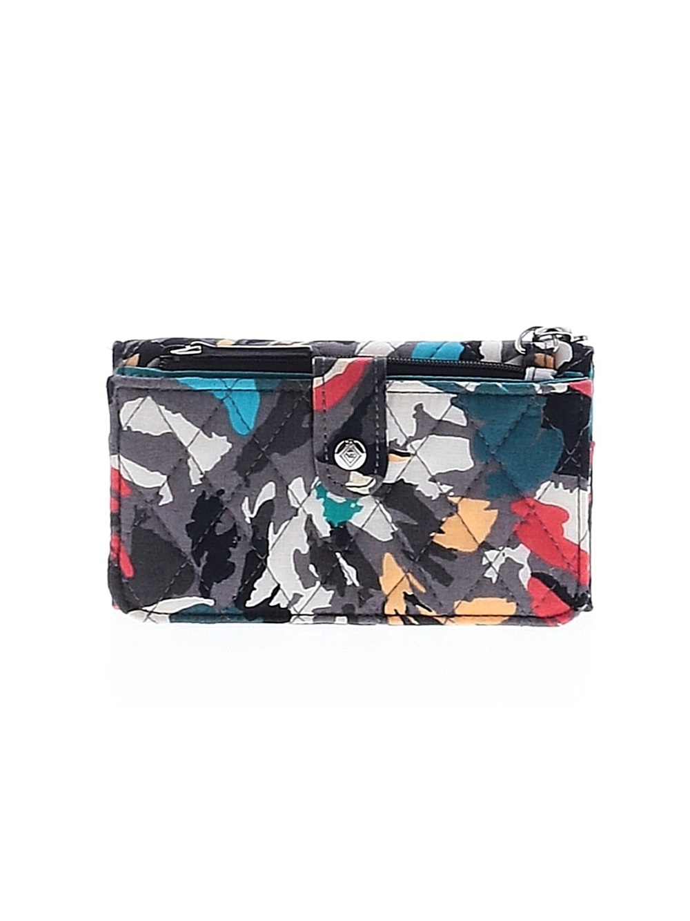 Vera Bradley Quilted Zip Wallet‎ crossbody in Multicolor Splash Floral